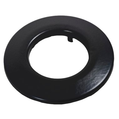 Wandrosette & Pellet- Ofenrohr-Rosette schwarz matt DN 80mm matt-schwarz