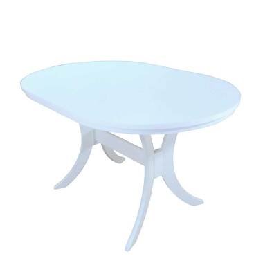Buchenholztisch in Weiß & Esstisch in Weiß ausziehbar oval