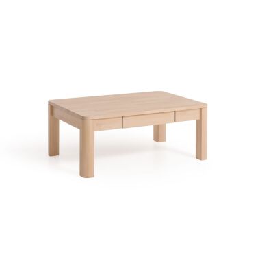 Couchtisch Tisch mit Schublade BENITO Buche Massivholz 120x80 cm