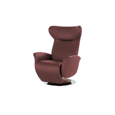 Joop! Wippsessel & JOOP! Relaxsessel aus Leder Lounge 8140 rosa/pink