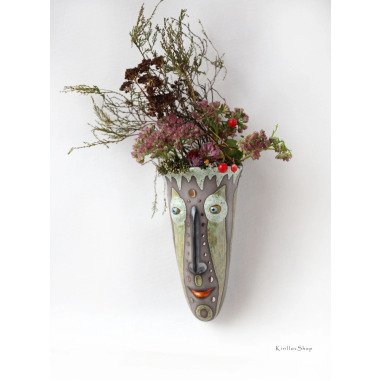 Keramik Wand Blumentopf, Hängen Vase, Innen