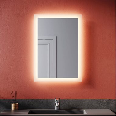 SONNI Badspiegel mit LED Beleuchtung Badezimmerspiegel
