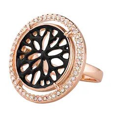 Damen Cocktailring & Pippa&Jean  Pippa&Jean Ring Messing Stellux in Roségold Ring 1.0 pieces