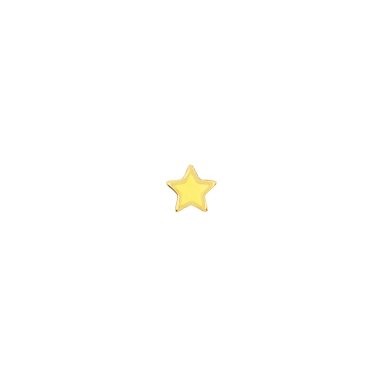 EMAILLE STAR Piercing Single Gold