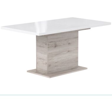 Esstisch Sandeiche Sandeiche Ausziehbar Modern - 160x76,6x90 cm (BxHxT) - Tisch 
