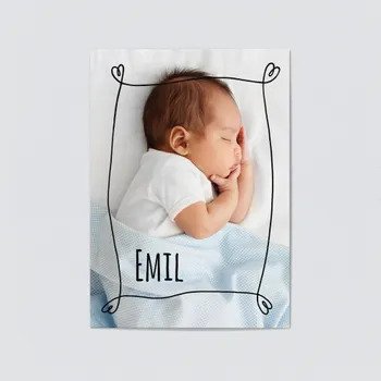 Geburtskarten Mädchen Baby Karten (5 Karten)
