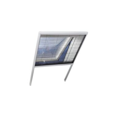 Hecht Insektenschutz Dachfenster Plissee 80x160cm weiß