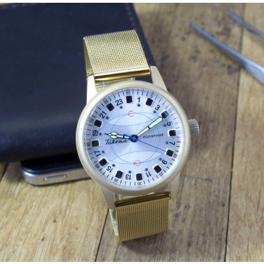Herren Vintage Uhr | Raketa Polar 24 Stunden