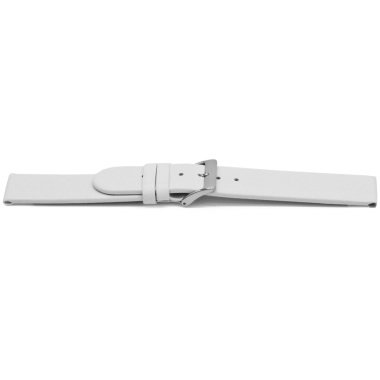 Lederband für Uhren in Weiß & Uhrenarmband Universal H506 Leder Weiss 22mm