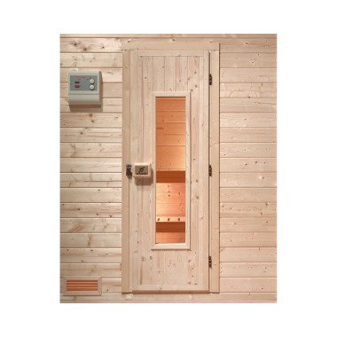 Massivholztür für Sauna