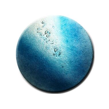 Rundes Glasornament blauer Farbverlauf Glasornament R-65 / 15cm