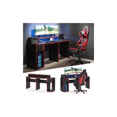 Vicco Gaming Desk Schreibtisch Kron 170cm