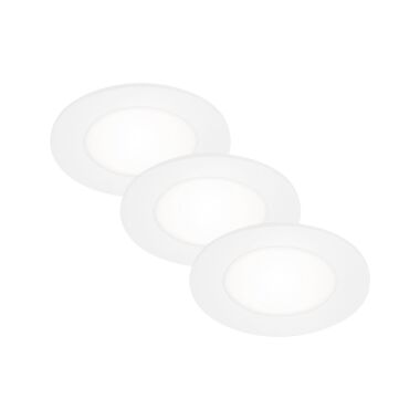 Di-Ka LED Einbauleuchte Flat-In 3er Set weiß