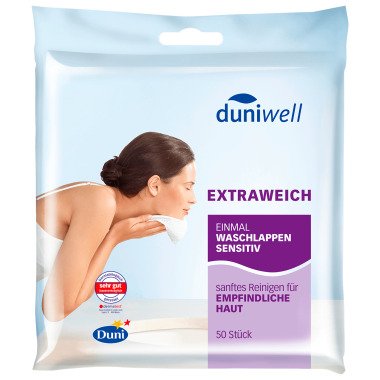 Duniwell Einmal-Waschlappen Sensitiv Extraweich