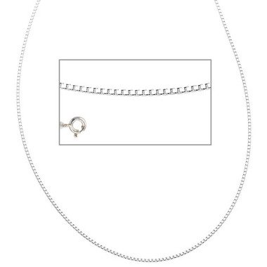 SIGO Venezianerkette 925 Sterling Silber 1,2 mm 40 cm Halskette Kette Silberkett