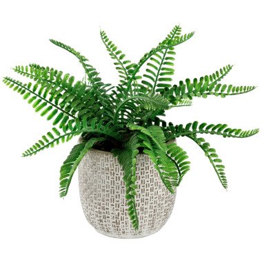 VEGA Kunstpflanze Luara; 26 cm (H); grün/grau