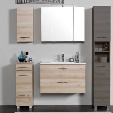 Badezimmermöbel Set mit Waschtisch und Spiegelschrank