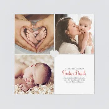 Danksagungen Baby Dankeskarten Geburt (5
