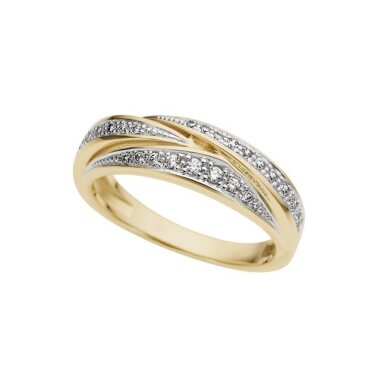 Diamantring mit Perlen & Firetti Diamantring Schmuck Geschenk, Fingerring Pavé-Optik Diamanten