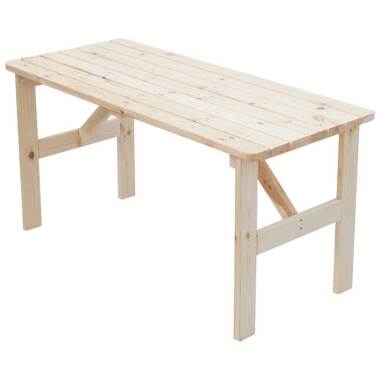 Esszimmer Kiefernholztisch & Gartentisch aus Kiefer Massivholz naturbelassen