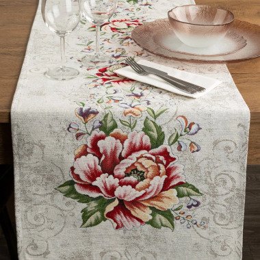 Gobelin-Tischläufer CZE 40X100 Cm Floral Design