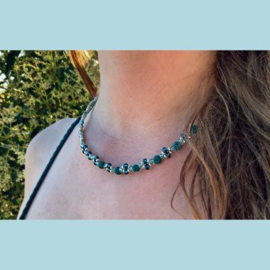Halskette Damenschmuck Perlen/Vulkanperlen Elegant Handgemacht/ Boho Beach