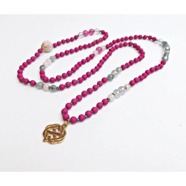 Halskette Mit Kaschmirperle & Anhänger | Damen Perlenkette Glasperlenkette