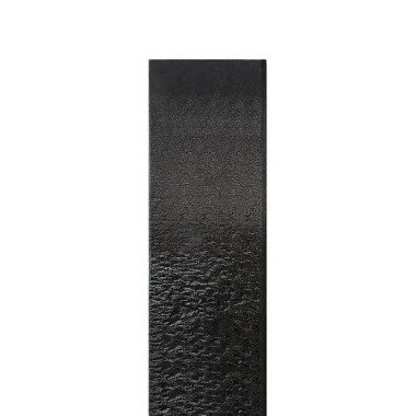 Handwerkliche Granit Einzelgrabstein Stele in Schwarz