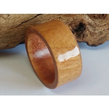 Holzring aus Holz & Holzring Kirschholz Acryl Versiegelt Ringgröße 14