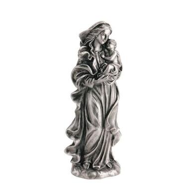 Madonna mit Kind Figur & Madonna mit Kind Aluminium Skulptur Maria Mutter