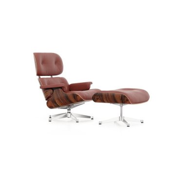 Vitra Lounge Chair & Ottoman neue Maße poliert Gleiter Hartboden Santo