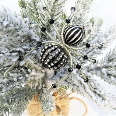 Weihnachtsspinne Ornament Perlen Spinnen