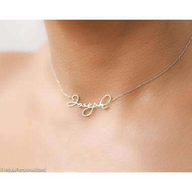 Benutzerdefinierte Name Halskette Silber Halsbänder Für Frauen Zierliche