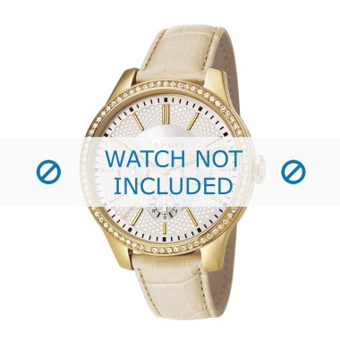 Esprit Uhrenarmband ES107132-003 Leder Beige + standardnähte