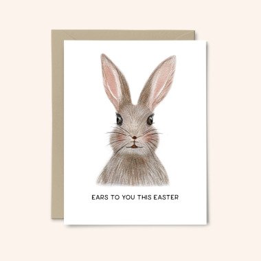 Ihnen Diese Ostern Ohren | Osterkarte Aquarell