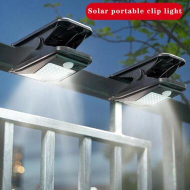 40LEDs Solar Lichter Outdoor Clip Solar Motion
