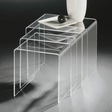 Dreisatztisch aus Acrylglas modern (dreiteilig)