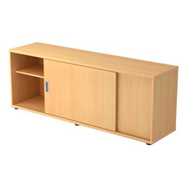FINO Schreibtisch-Sideboard je 1 Fachboden, 1 Trennwand Dekor Buche