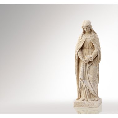 Grabfigur mit Skulptur & Madonna Skulptur aus Stein