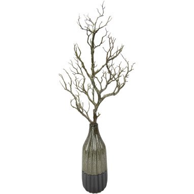 I.GE.A. Kunstpflanze Deko-Ast, Mit Vase aus Keramik