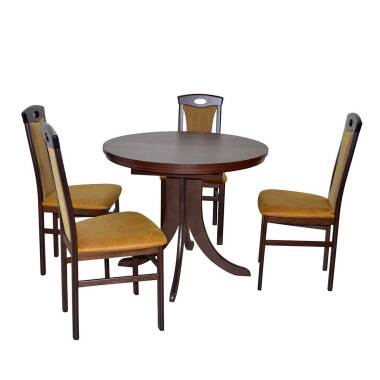Klassische Tischgruppe mit vier Sitzplätzen