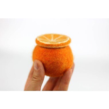 Ringkissen Alternative Orange Gefilzt