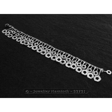 Silberarmband filigran 18,5 cm Design Bettelarmband