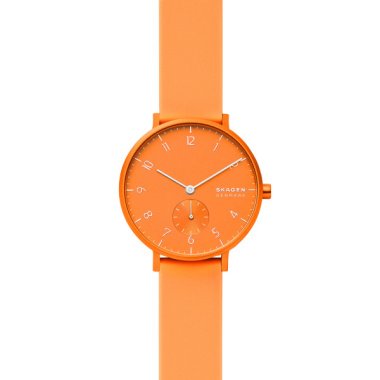 Smartwatch in Orange & Uhrenarmband Smartwatch Skagen SKW2821 Silikon Orange