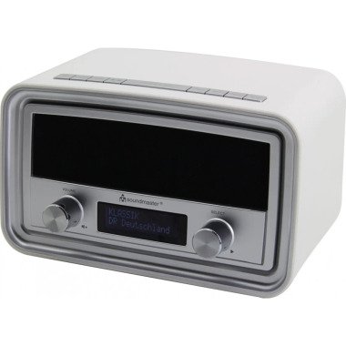 Soundmaster UR190WE DAB+/ UKW Uhrenradio mit USB Ladebuchse weiß