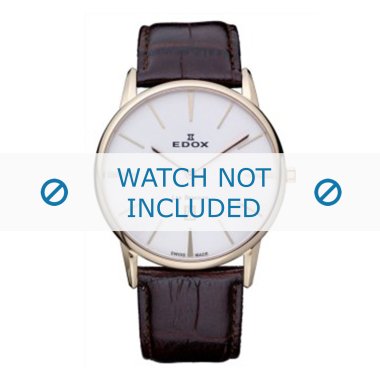 Uhrenarmband Edox 26023-37R-BR Leder Braun 22mm