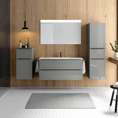 Badezimmermöbel Komplett Set mit Spiegel