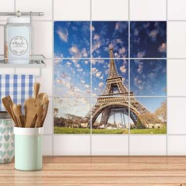 Klebefliesen für Küche & Bad Design: La Tour Eiffel 15x15 cm