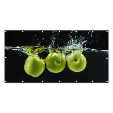 MuchoWow Balkonsichtschutz Äpfel Obst Wasser