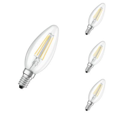 Osram LED Lampe ersetzt 60W E14 Kerze B35